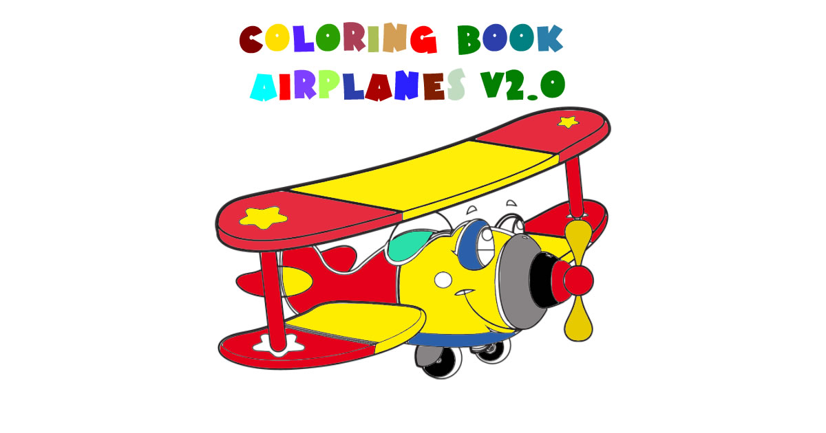 Zdjęcie Coloring Book- Airplane