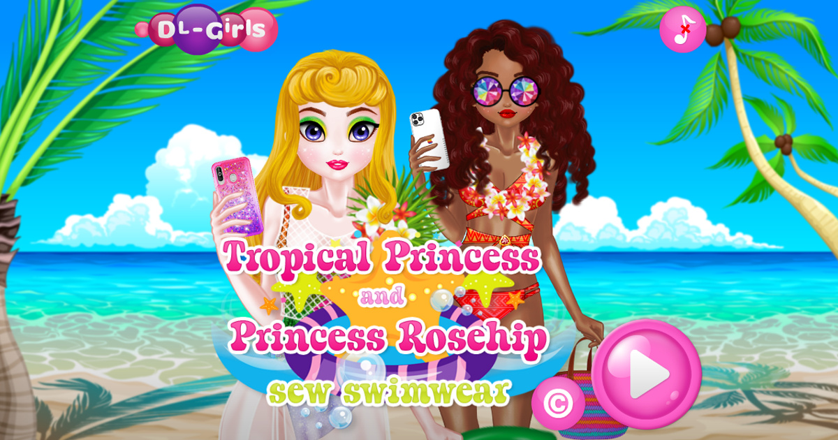 Zdjęcie Tropical and Rosehip Princesses Sew Swimwear
