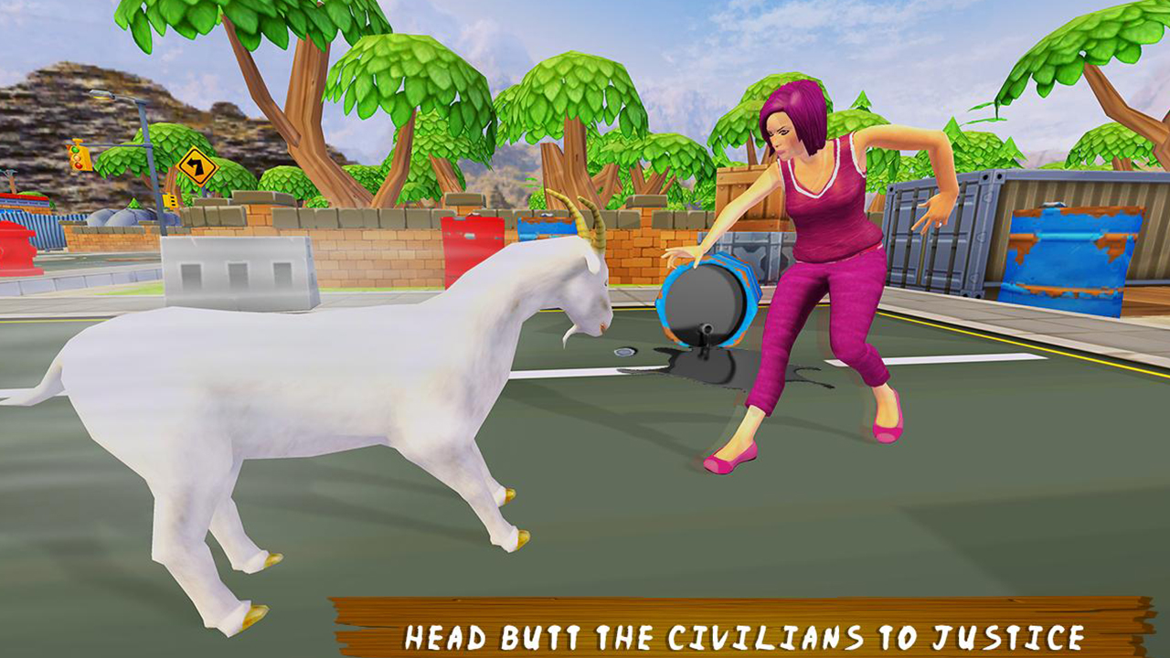 Zdjęcie Angry Goat Wild Animal Rampage Game 2020