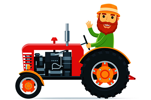 Zdjęcie Cartoon Farm Traktors