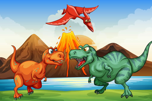Zdjęcie Colorful Dinosaurs Match 3