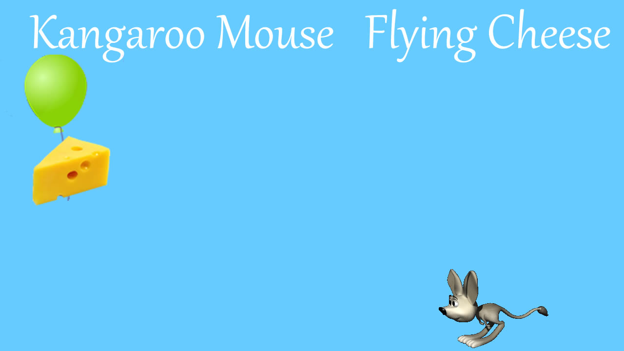 Zdjęcie Kangaroo Mouse Flying Cheese