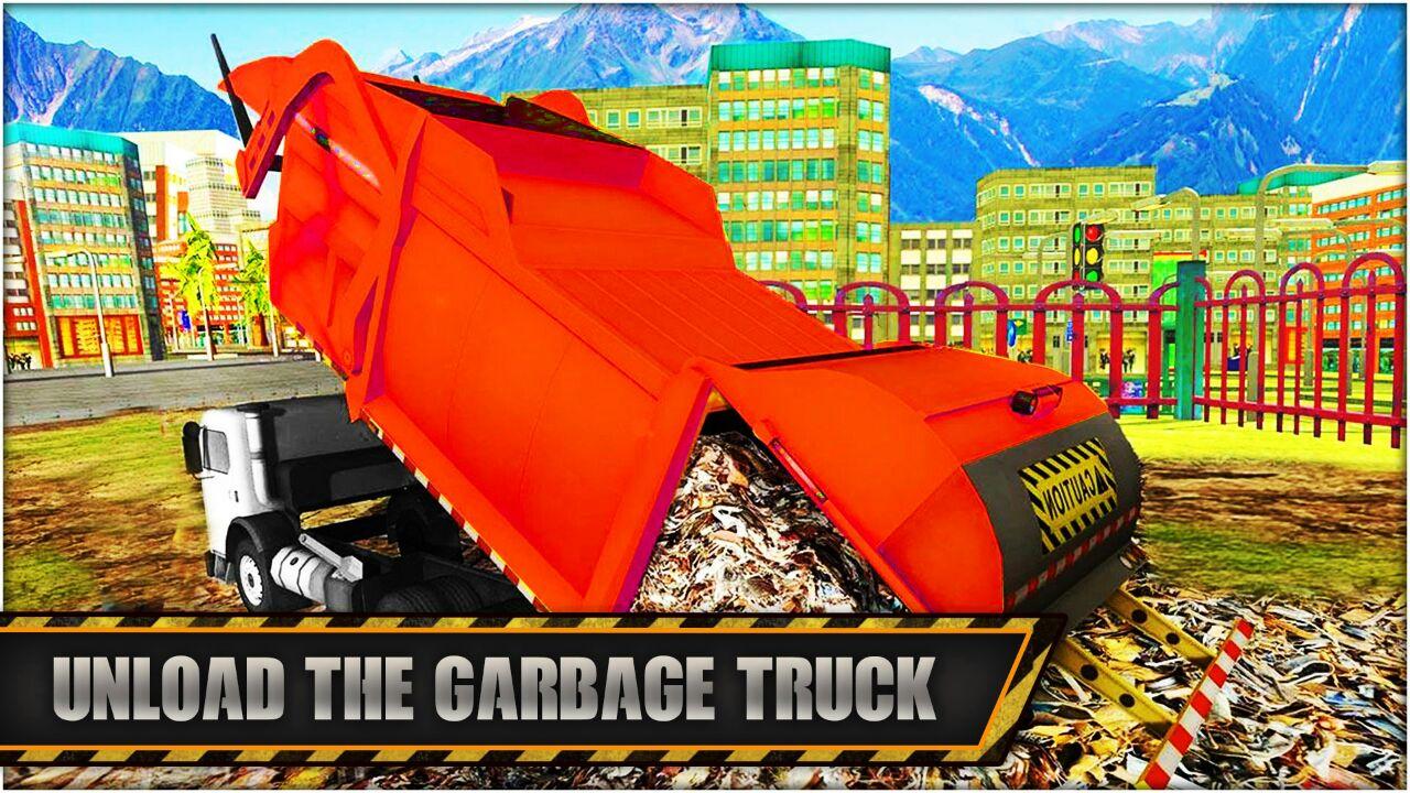 Zdjęcie Road Garbage Dump Truck Cleaner