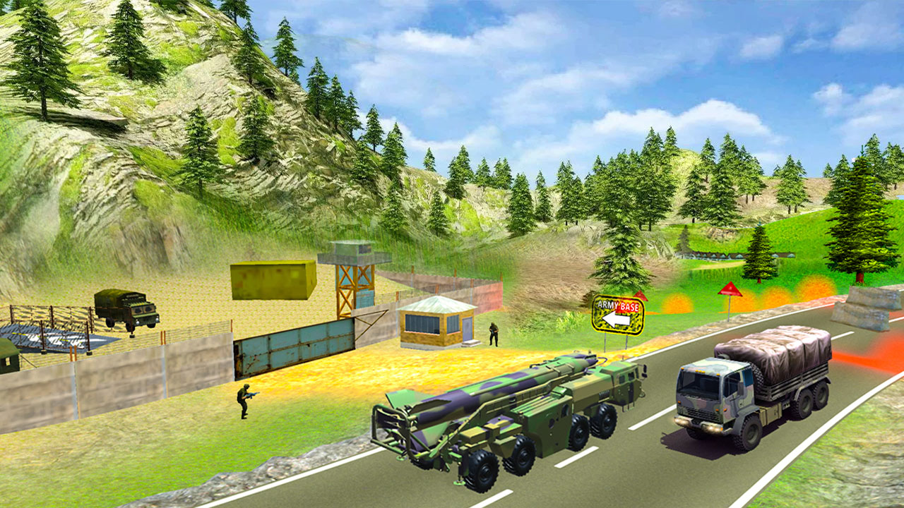 Zdjęcie Us Army Missile Attack Army Truck Driving Games